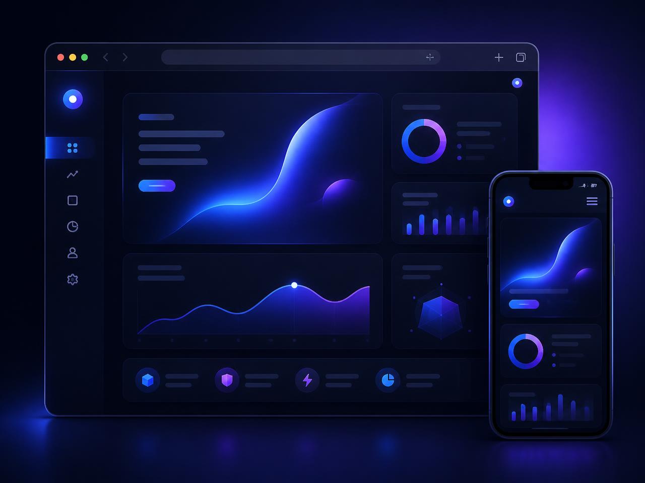 Preview of a custom website built by LaunchPoint Web Designs shown on desktop and mobile